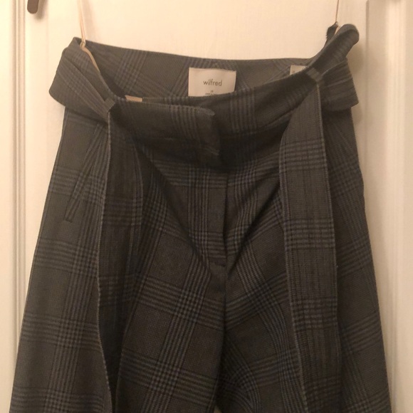Aritzia Wilfred Jallade Plaid Pants -Size 10